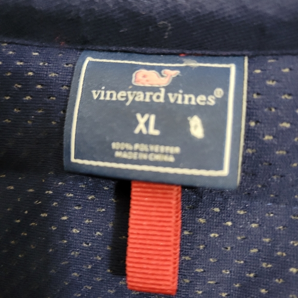 Vineyard Vines Performance Men's Puffer Polyester Vest Size XL Red Blue - Picture 6 of 13